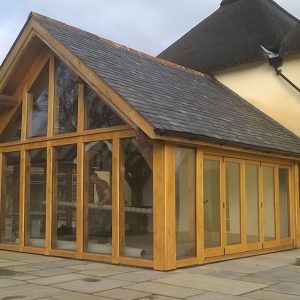 Timber framed house extension
